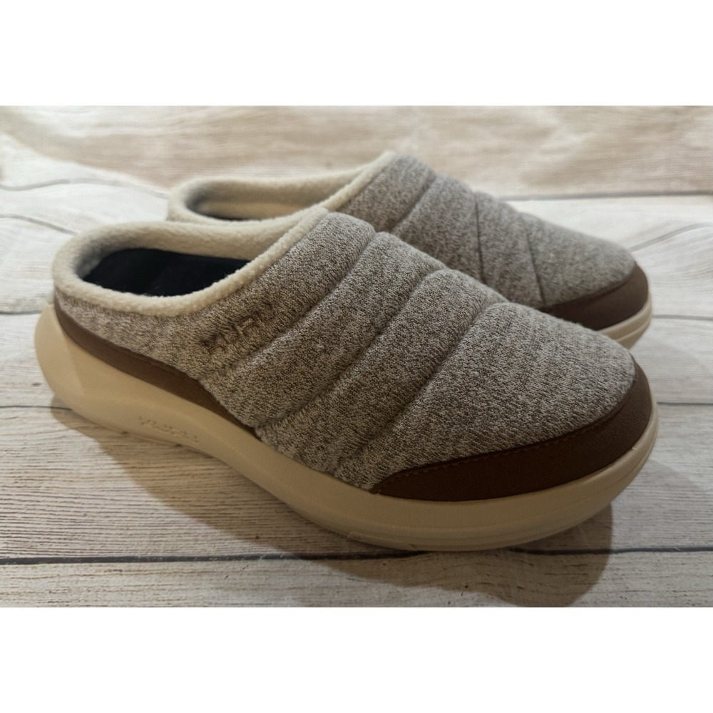 KURU Draft 2.0 Oatmeal Sand Comfort Shoes Slippers Heel Support Sz 7.5 M